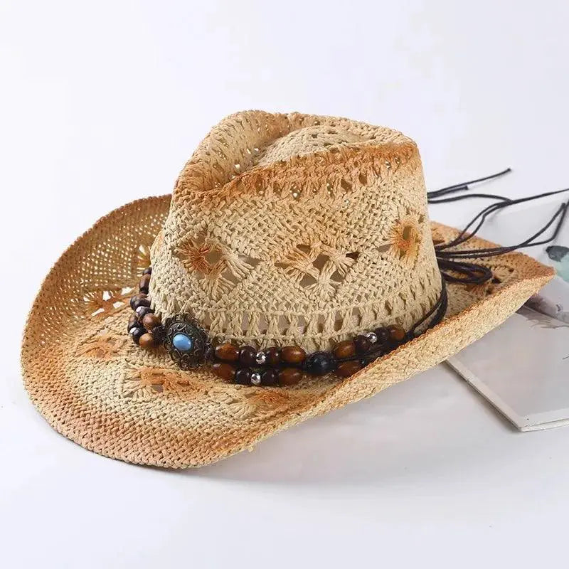Spanish Vintage Cowboy Straw Hat Unisex Spring Summer 2024