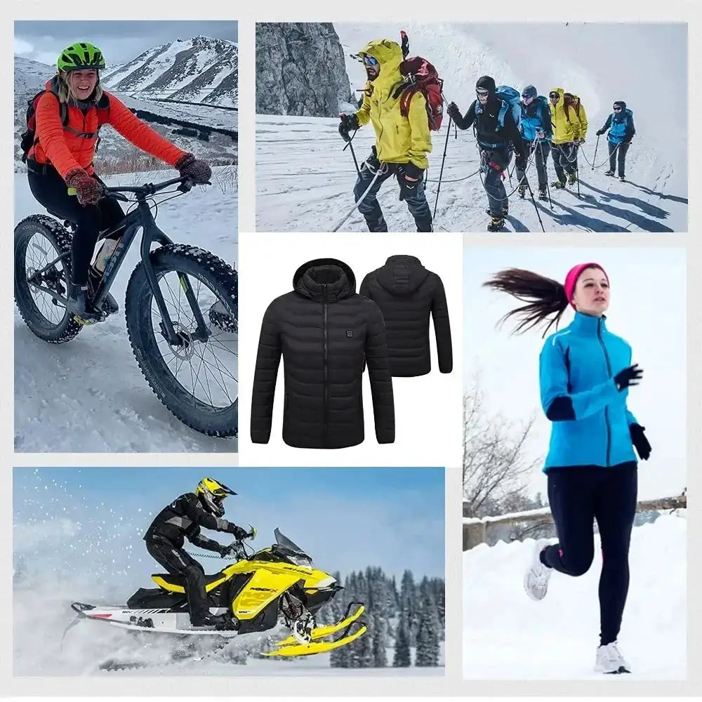 21 Areas Heated Jacket For Men USB Self Heating Vest