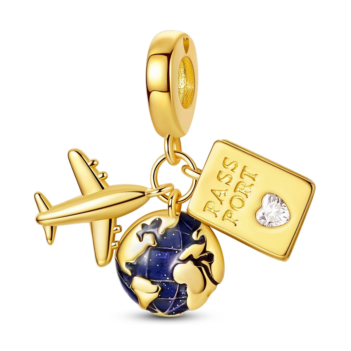 Mula Charm Sterling Silver Golden