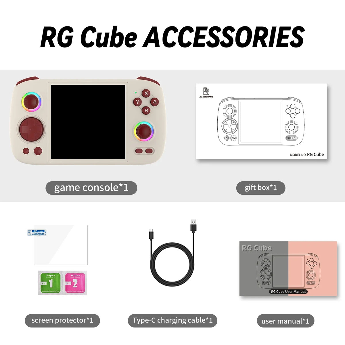 Anbernic RG Cube Handheld Game Console '' IPS Touch Screen — product view 10
