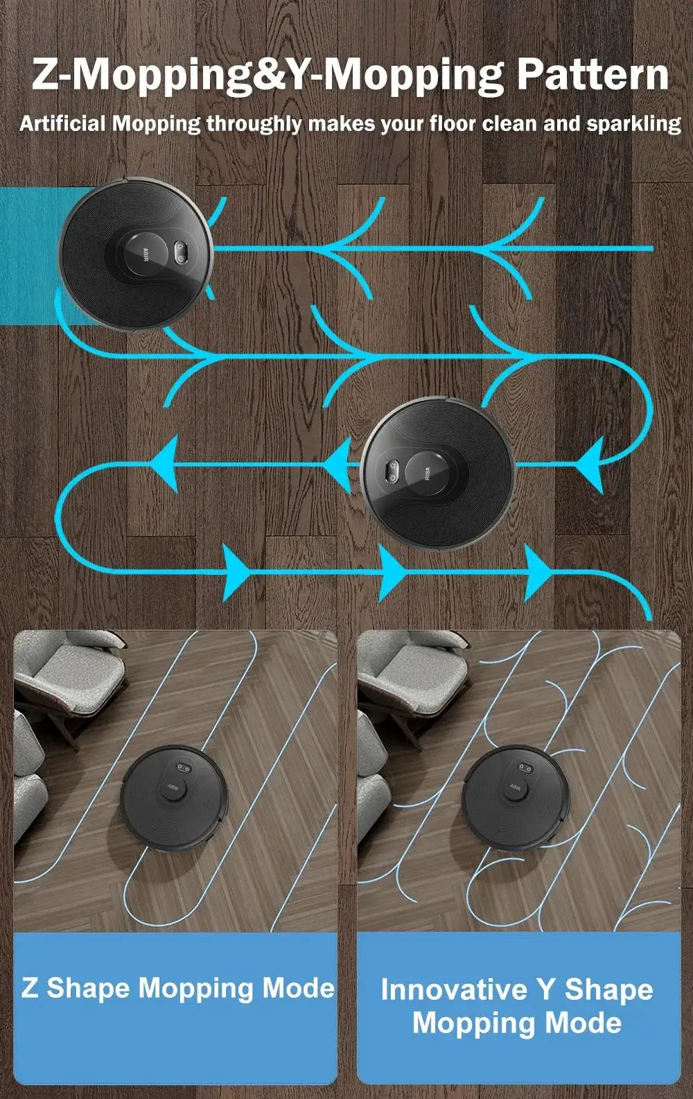 ABIR R30 Self Empty Floor Robot Vacuum Cleaner Pro - OurLum.com