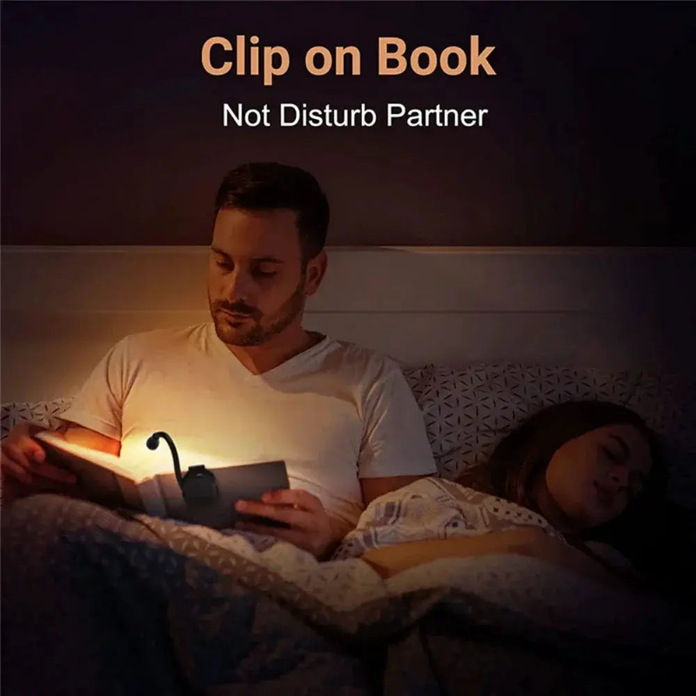 Portable LED Book Light USB Rechargeable Eye Protection Lamp