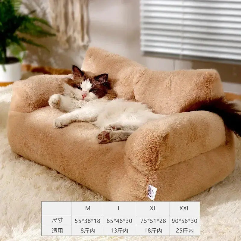 Cozy Plush Cat And Dog Sofa Bed Washable Warm Nest