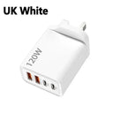120W USB Charger - 4 Port Fast Wall Adapter