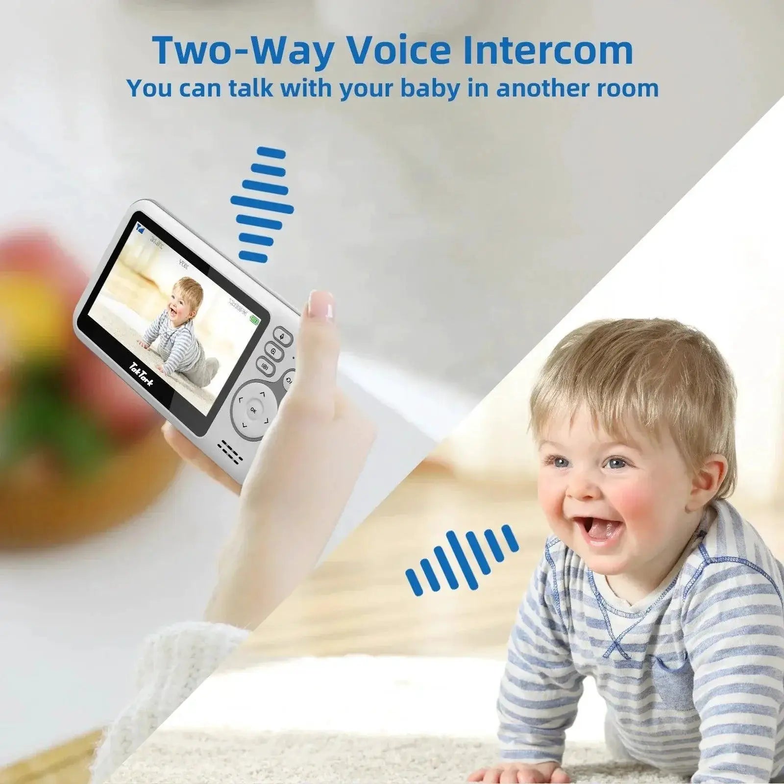 Video Baby Monitor With Enhanced Security And Night Vision