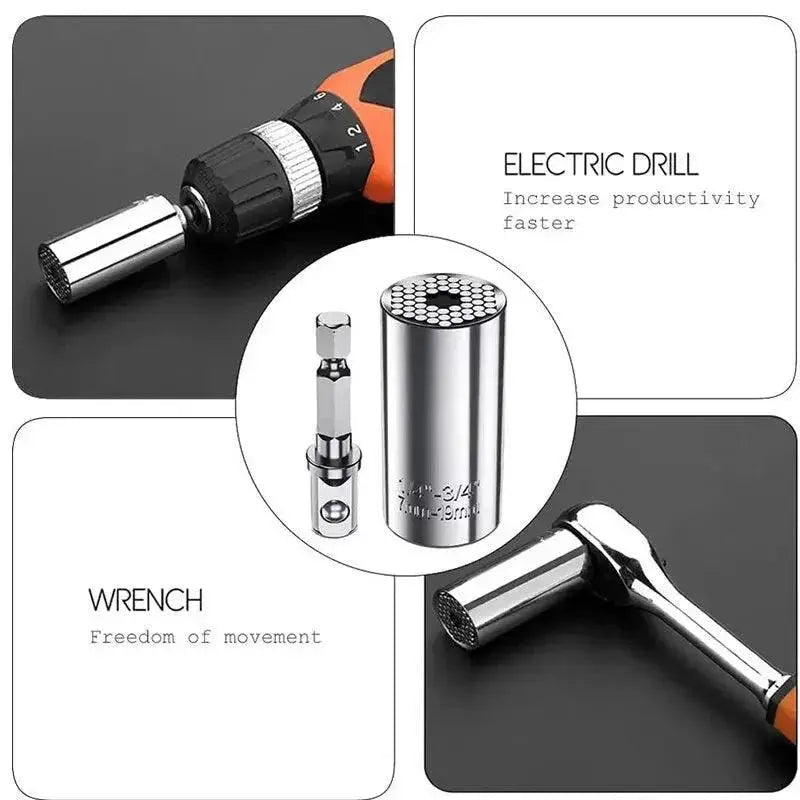 Magic Socket Multi Purpose Wrench Extension Set Tool Kit