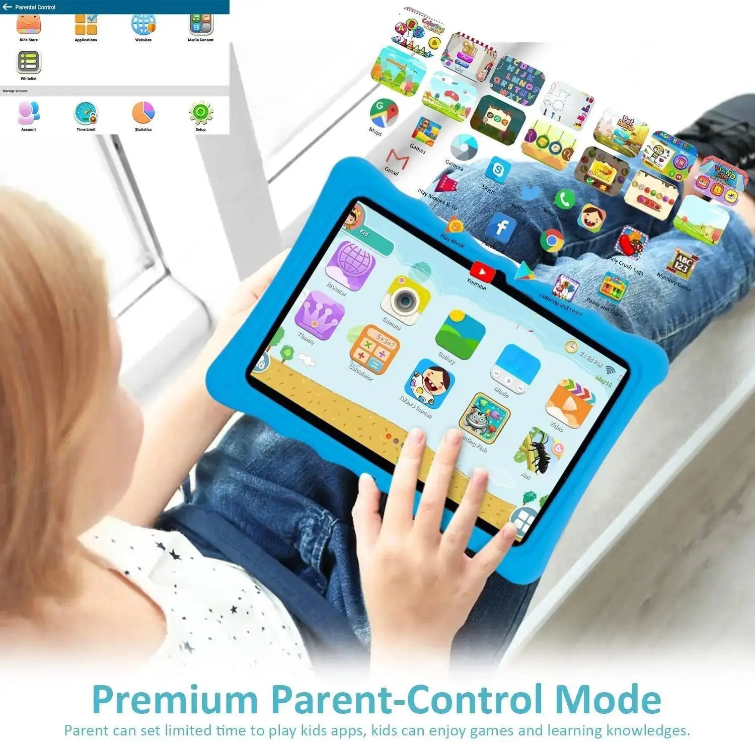 10.1-Inch HD Android Education Tablet for Kids with Eye Protection - OurLum.com