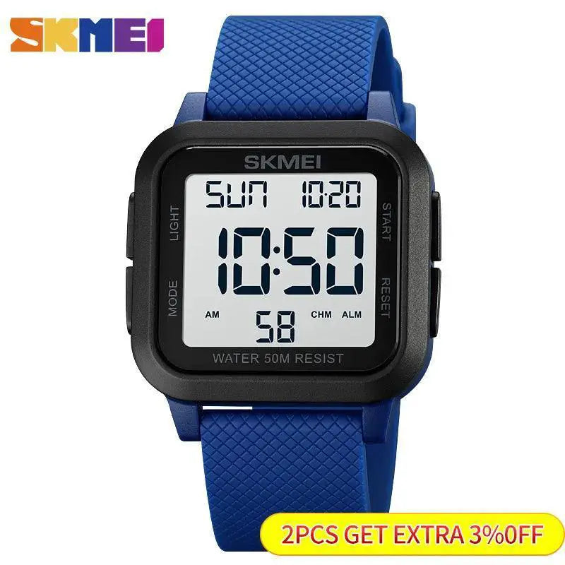 Digital Chrono Watch For Men Adventure LED Display Outdoor