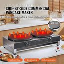 SucceBuy Electric Crepe Maker Double Head Commercial Crepe