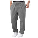 Men's Fleece Sweatpants High Waist Drawstring Joggers