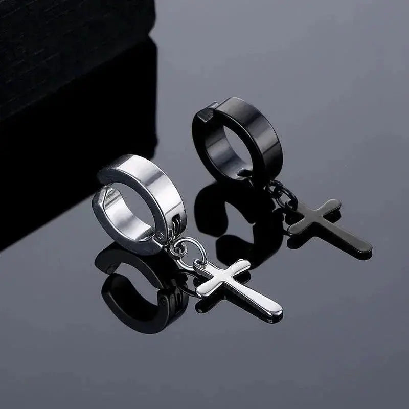 Magnetic CZ Stud Earrings Set Bold Hip Hop Jewelry Line