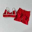 Yoga Set Seamless Crop Top - Breathable Gym Comfort