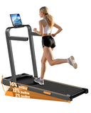 UMAY 2 In 1 Foldable Treadmill 15 Percent Incline Silent Motor