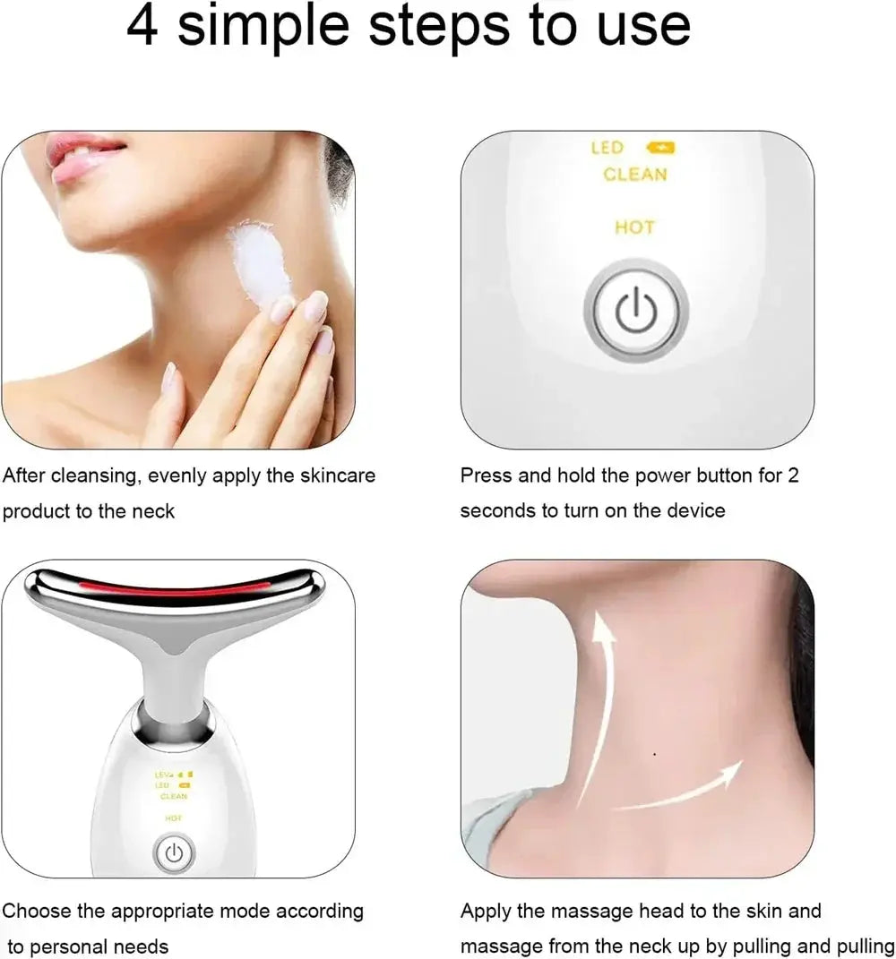 Neck And Face Lifter EMS Lifting Massager Skin Tightening - OurLum.com