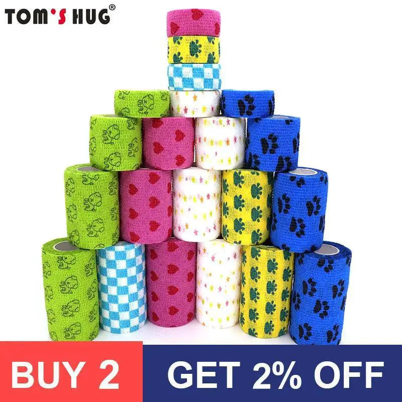 Colorful Self Adhesive Elastic Bandage Wrap Sports Protector