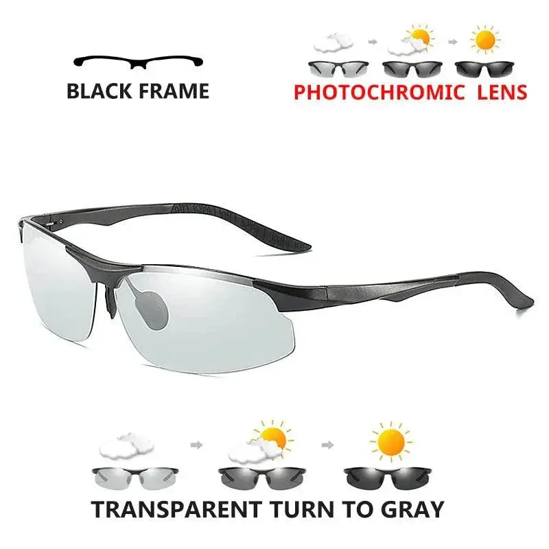 Men's Aluminum Polarized Photochromic Driving Sunglasses