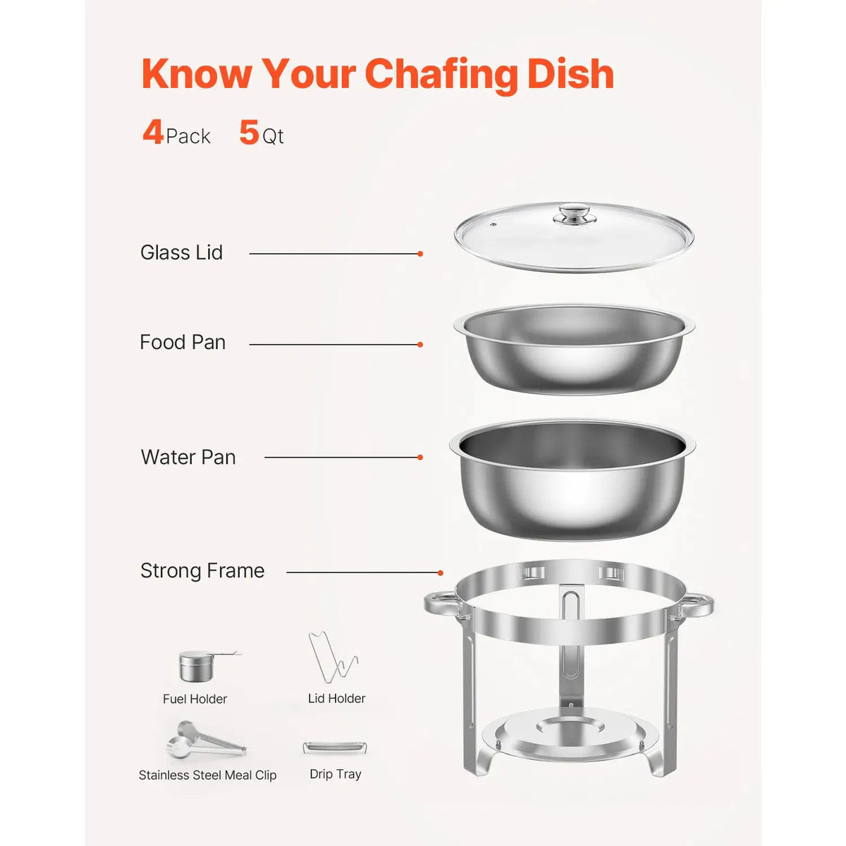 Professional Grade Buffet Chafers — product image 4
