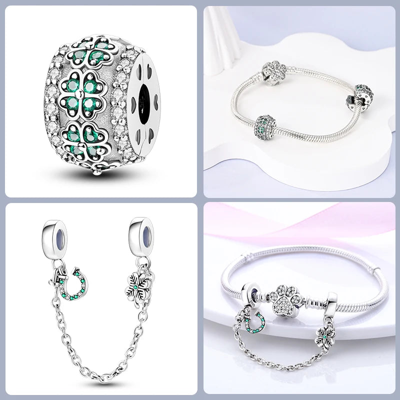 Sterling Silver Lucky Four Leaf