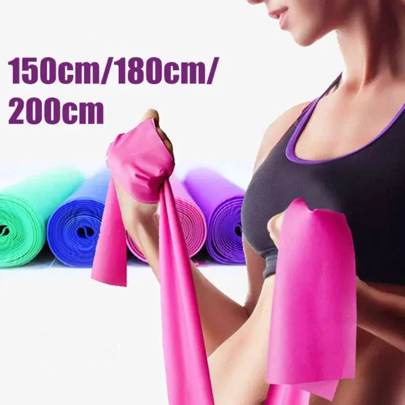 Yoga Pilates Resistance Band 150cm Durable Rubber Elite