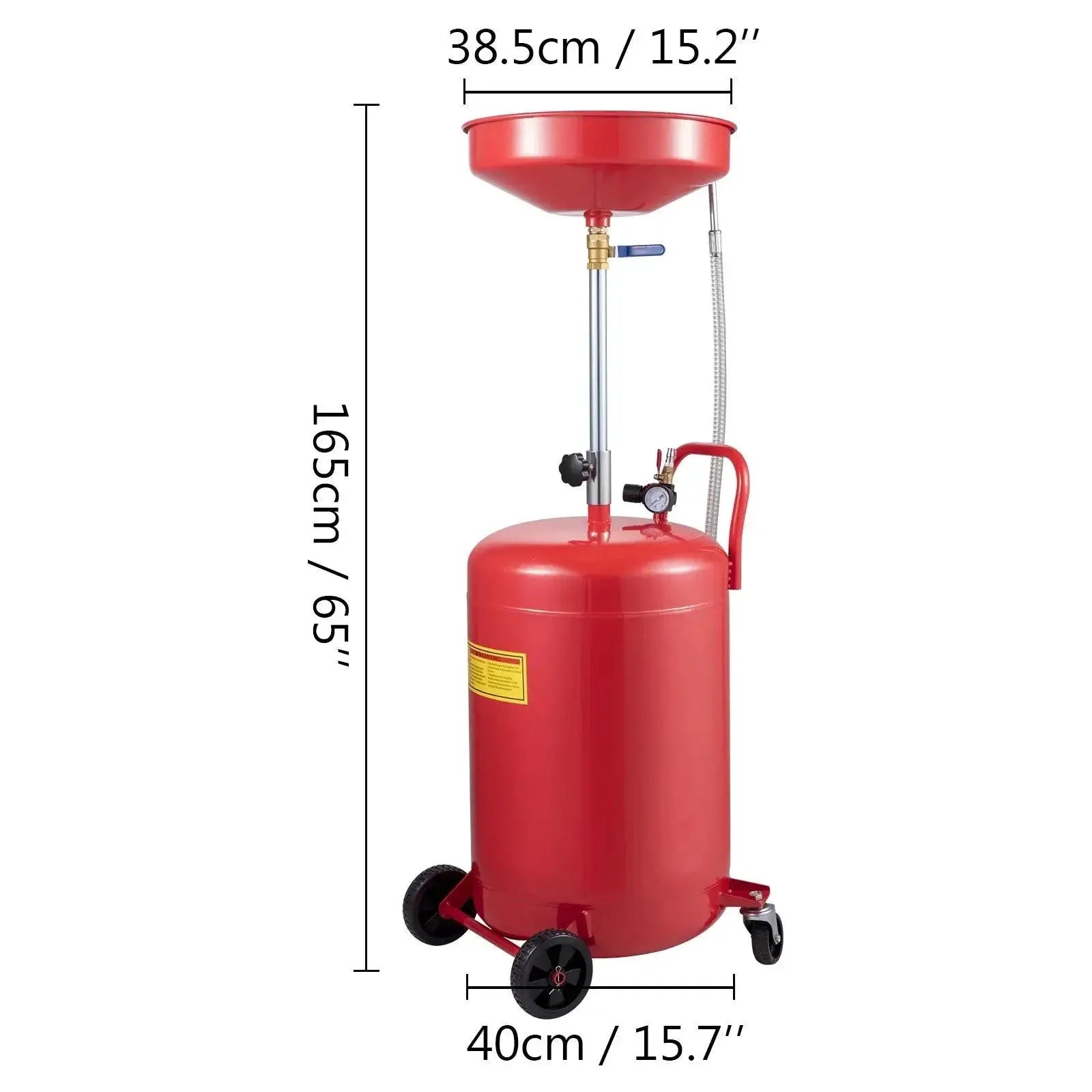 Vevor 20 Gallon Waste Oil Drain Tank Air Operated Drainer