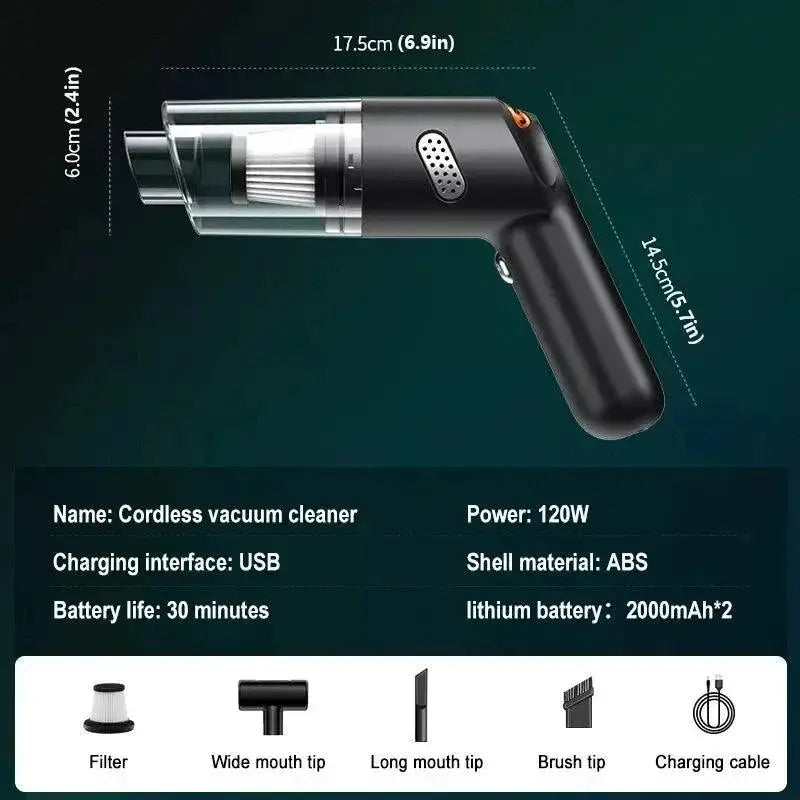 Mini Wireless Handheld Vacuum Cleaner For Home And Car