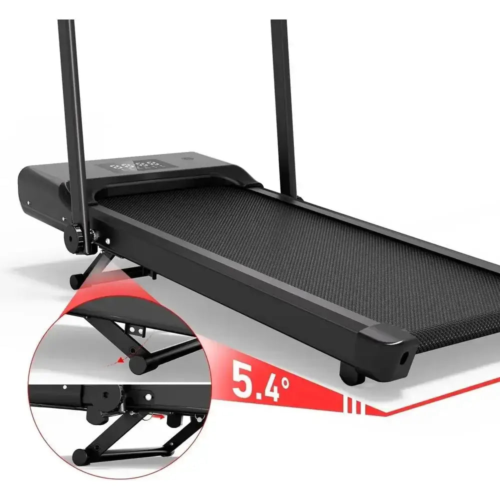 Under Desk Walking Pad Treadmill with Manual Incline, 0.6-7.5 MPH, 300 lb Capacity, App & Remote Control