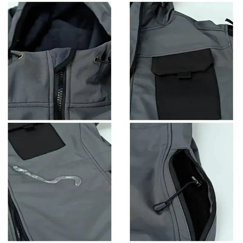 Outdoor Tactical Set Men Military Jacket Pants Winter Suit