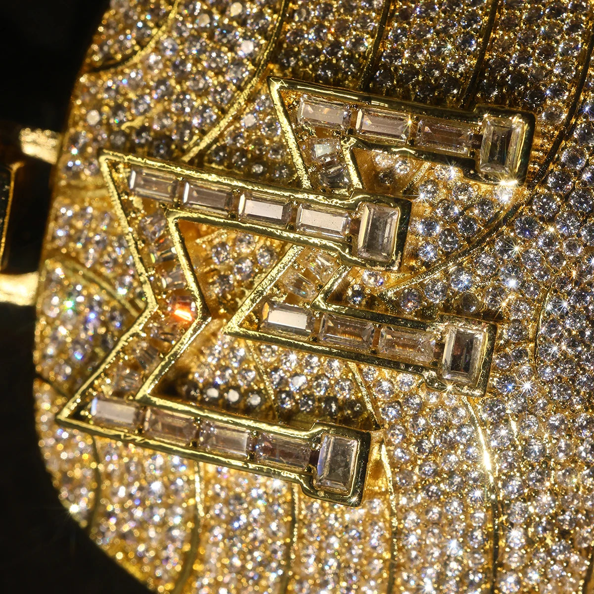 Iced Out D Monkey Pendant