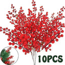 Festive Artificial Christmas Berry Decor Home Decor