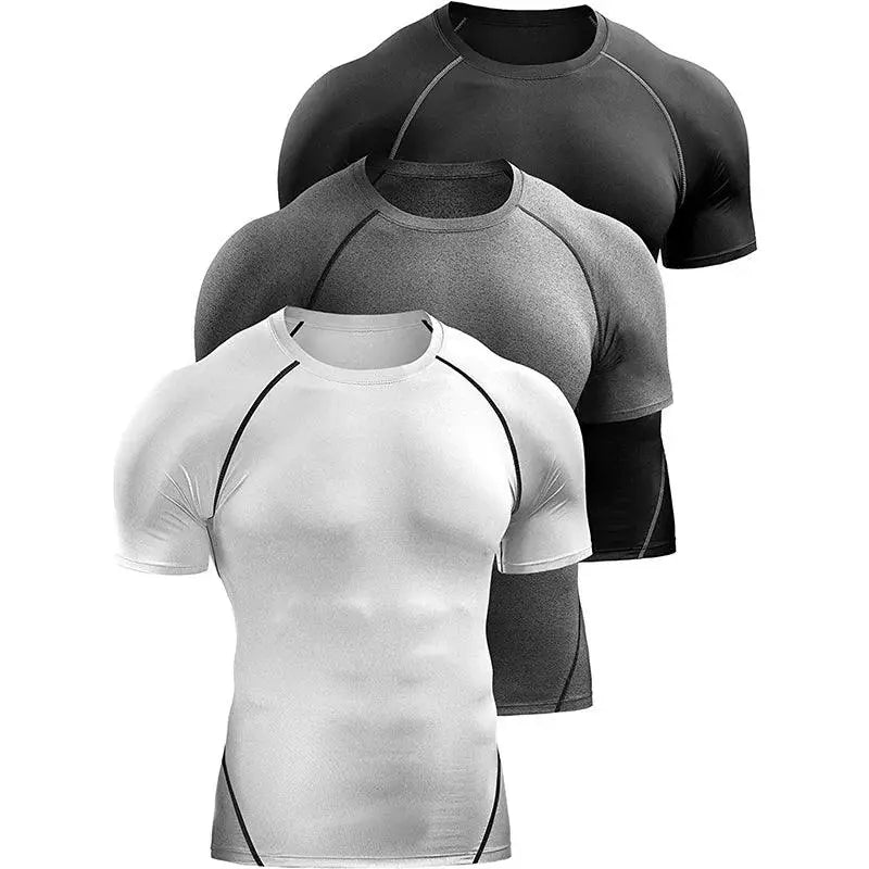 Compression T Shirt Men Summer Sportswear Gym Tee Pro
