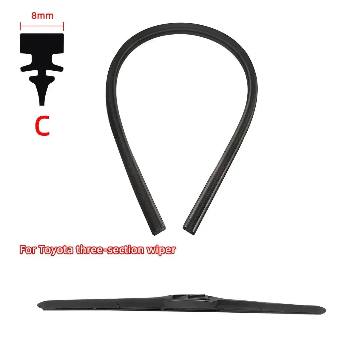 Car Wiper Blade Refills All Season Replacement Kit