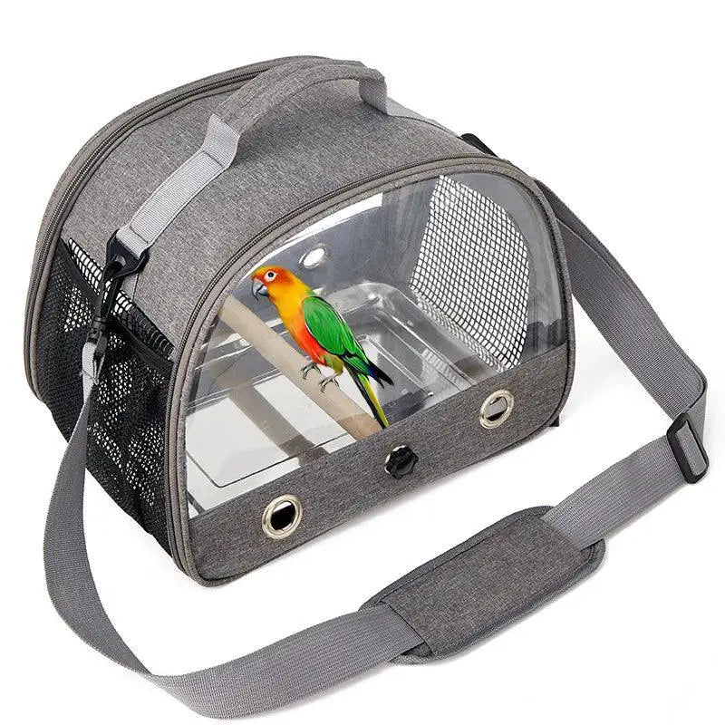 FeatherTrail Parrot Backpack With Perch Travel Carrier