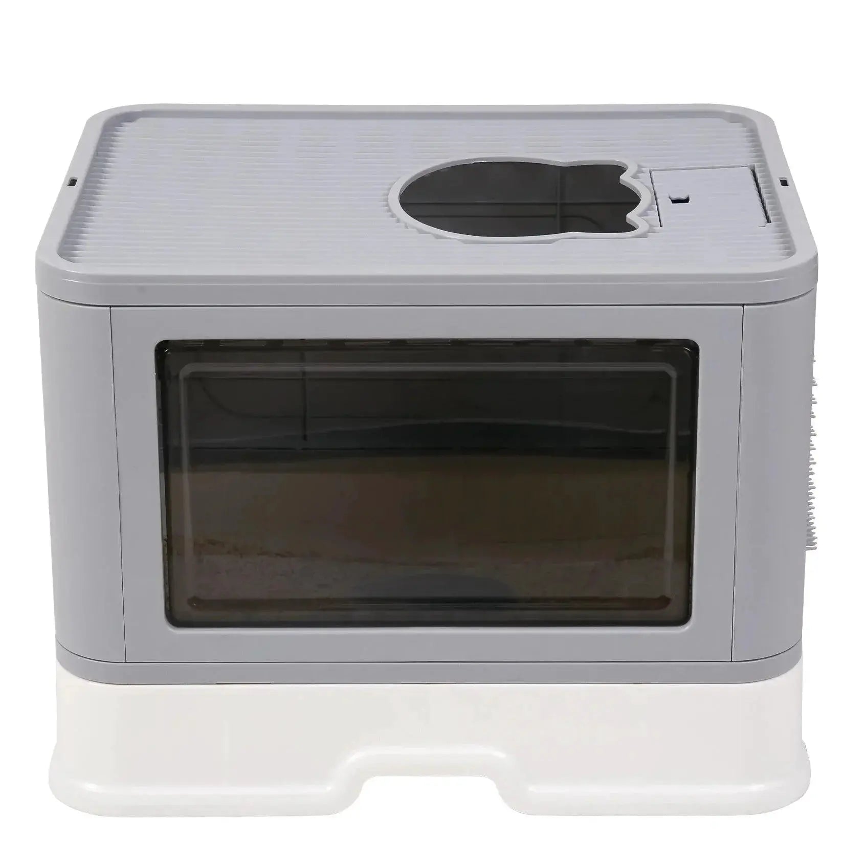 Cat Litter Box Fully Enclosed And Foldable Top Entry