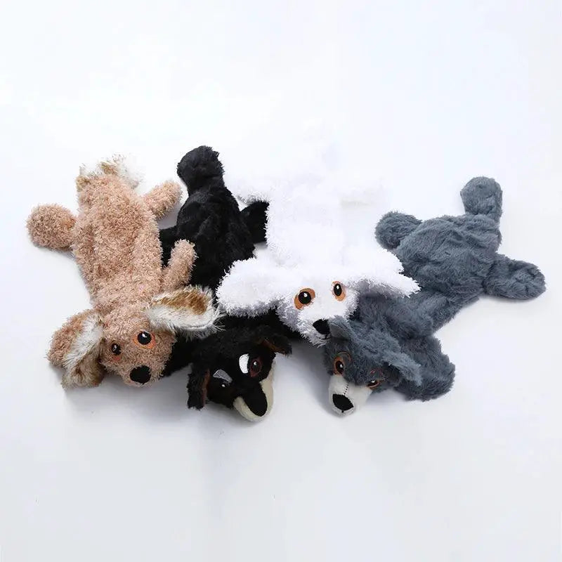 Plush Fur Shell Dog Toy Bite Resistant Vocal Fun For Pets