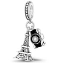 Charm Beads Sterling Silver Pink