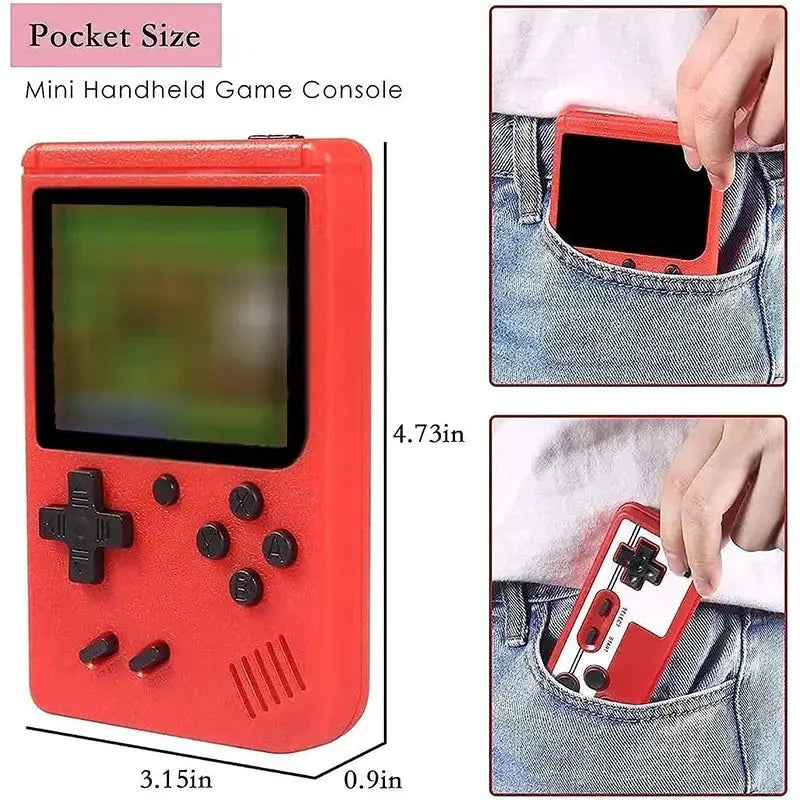 Mini Retro Handheld Console With 400 Built In FC Games