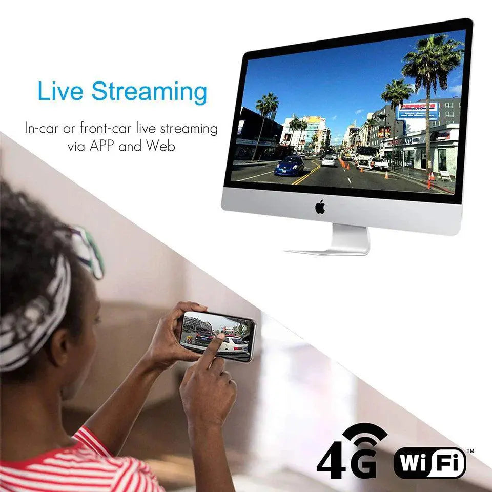 Jimi Car Camera With Enhanced GPS Tracking And Dual Cameras