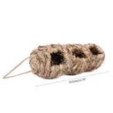 Natural Grass Hanging Bird Cage for Garden Decor Charm