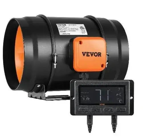 VEVOR Inline Duct Fan With Temperature Humidity Controller