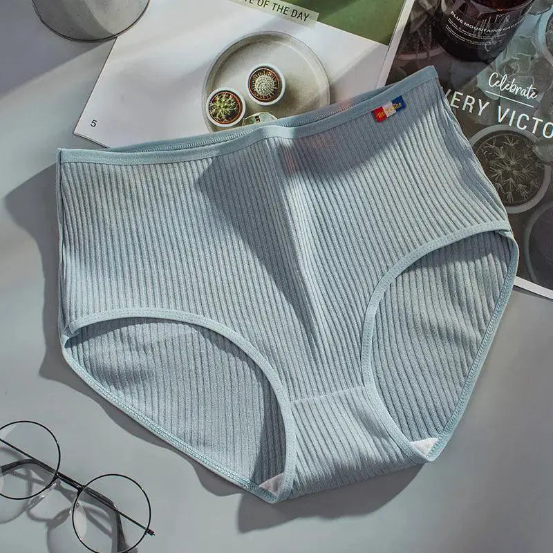 Cotton Panties Elegant High Waist Underwear for Women