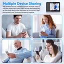 WSDCAM Mini WiFi Doorbell Two Way Talk Peephole 1080P Never Miss Visitors