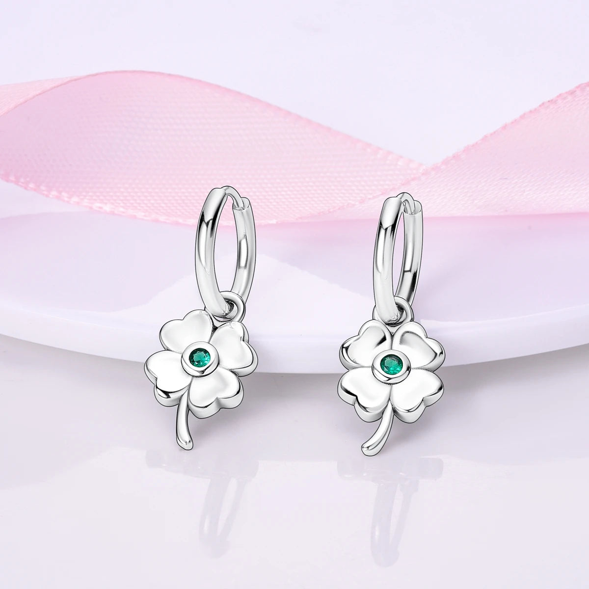 Silver Plated Cubic Zircon Geometric