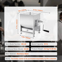 SucceBuy Manual Meat Mixer Fixed Tank Meat Processing Equipment