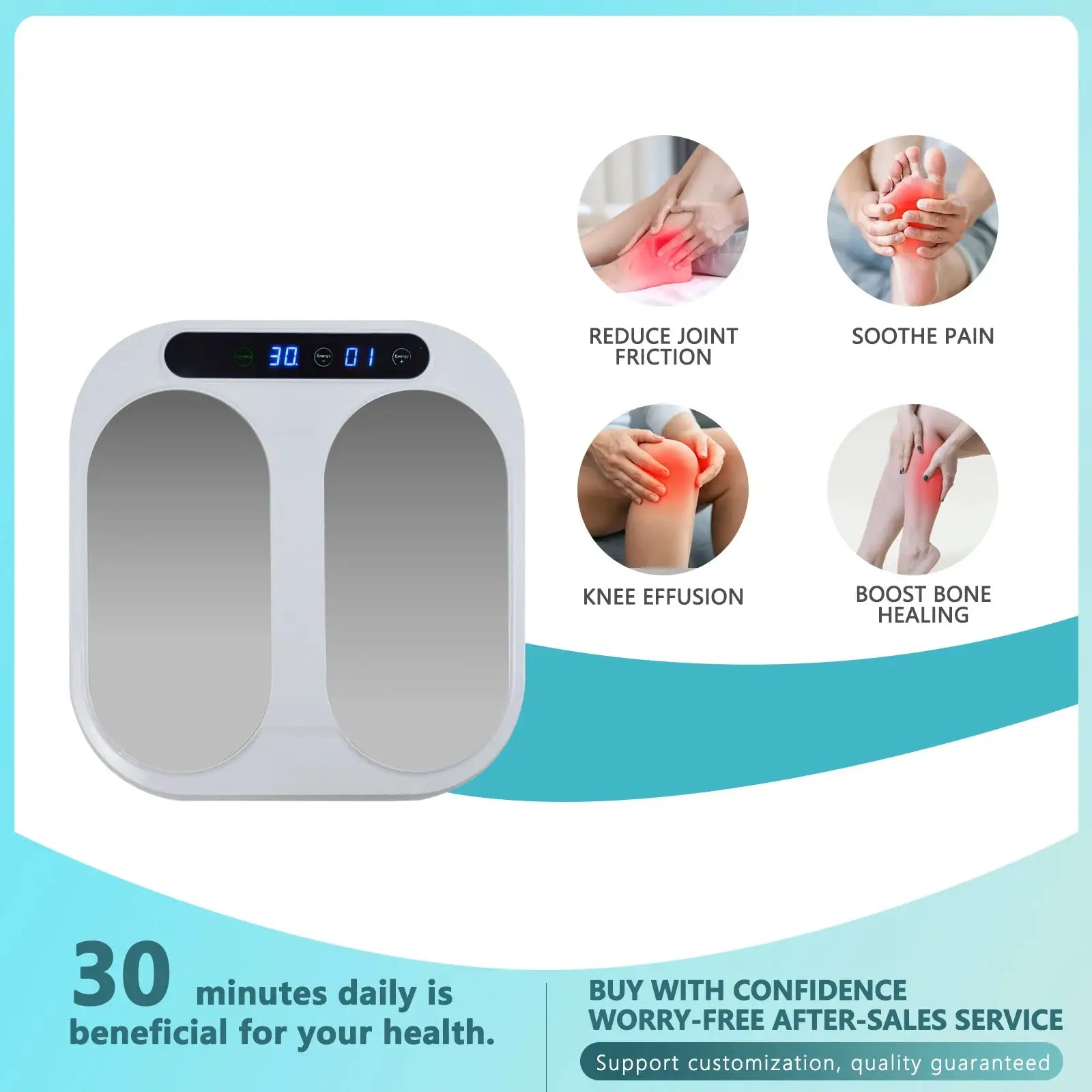 Terahertz P90 plus+ Foot Massager Laser Terahertz Blood Circulation Machine Pain Relief Device for Foot Dampness Dispelling