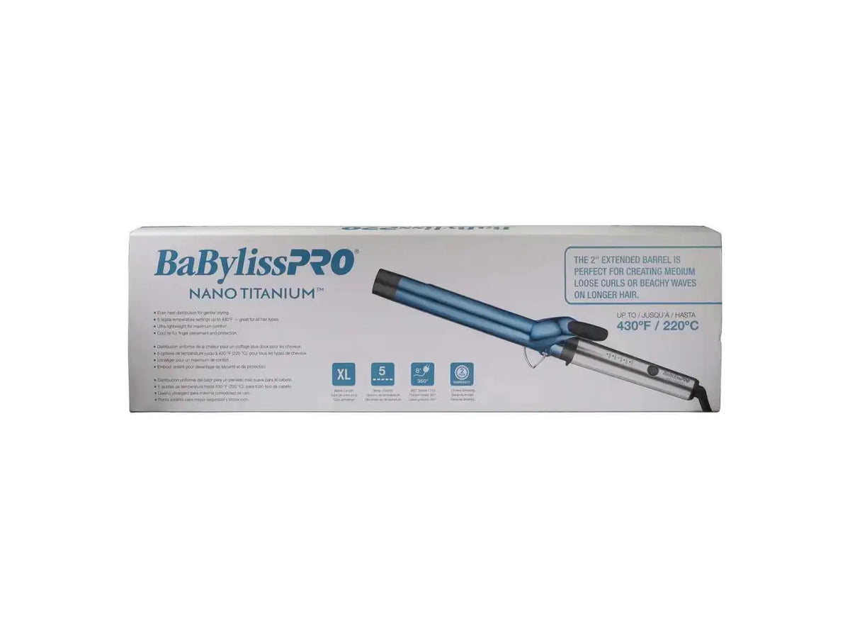 BaBylissPRO Nano Titanium Extended Barrel Curling Iron — product view 5