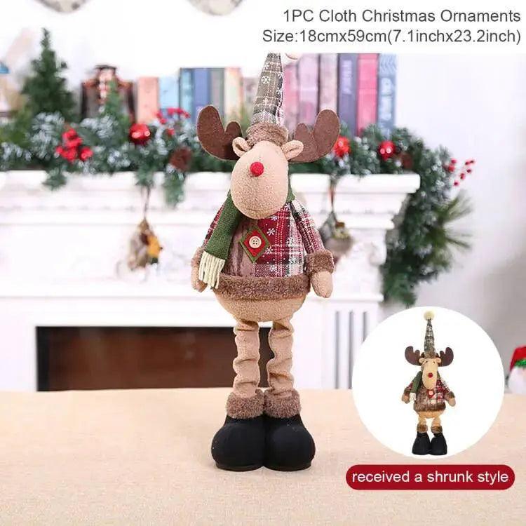 Telescopic Christmas Doll Unique Holiday Decor 2023
