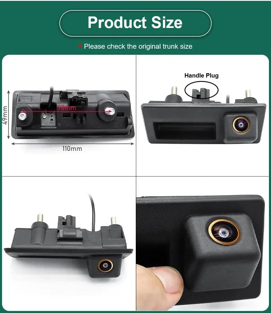 AHD 1080P Rear View Camera for VW Passat Golf Jetta Polo 170 Degree Wide - stepyours.com