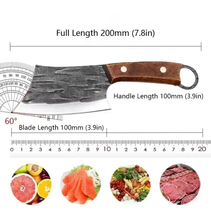 Handcrafted Kitchen Cleaver Knife For Meat Vegetables Fruits - OurLum.com