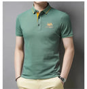 New Summer Korean Embroidered Polo Shirt Men's Luxury Top