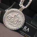 K Gold Plated Round Allah